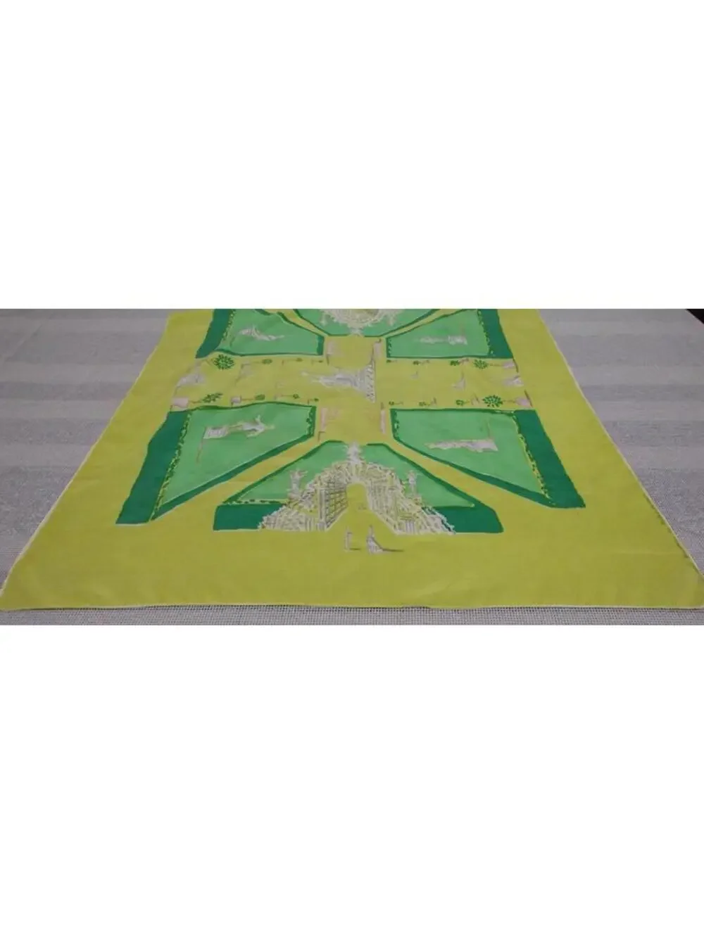 Peter Todd Mitchell 1940s Silk Scarf SURREALISM Dali Neon Gardens Wesley Simpson